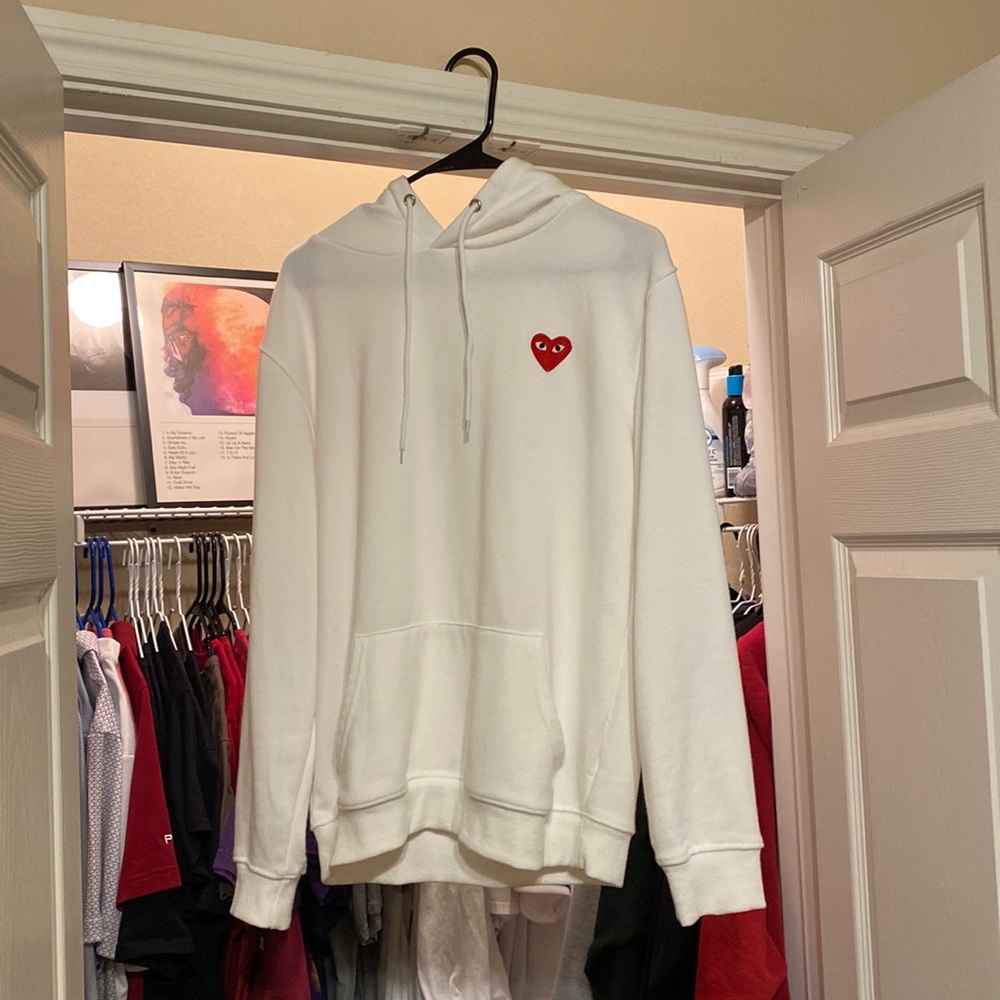 CDG white Hoodie